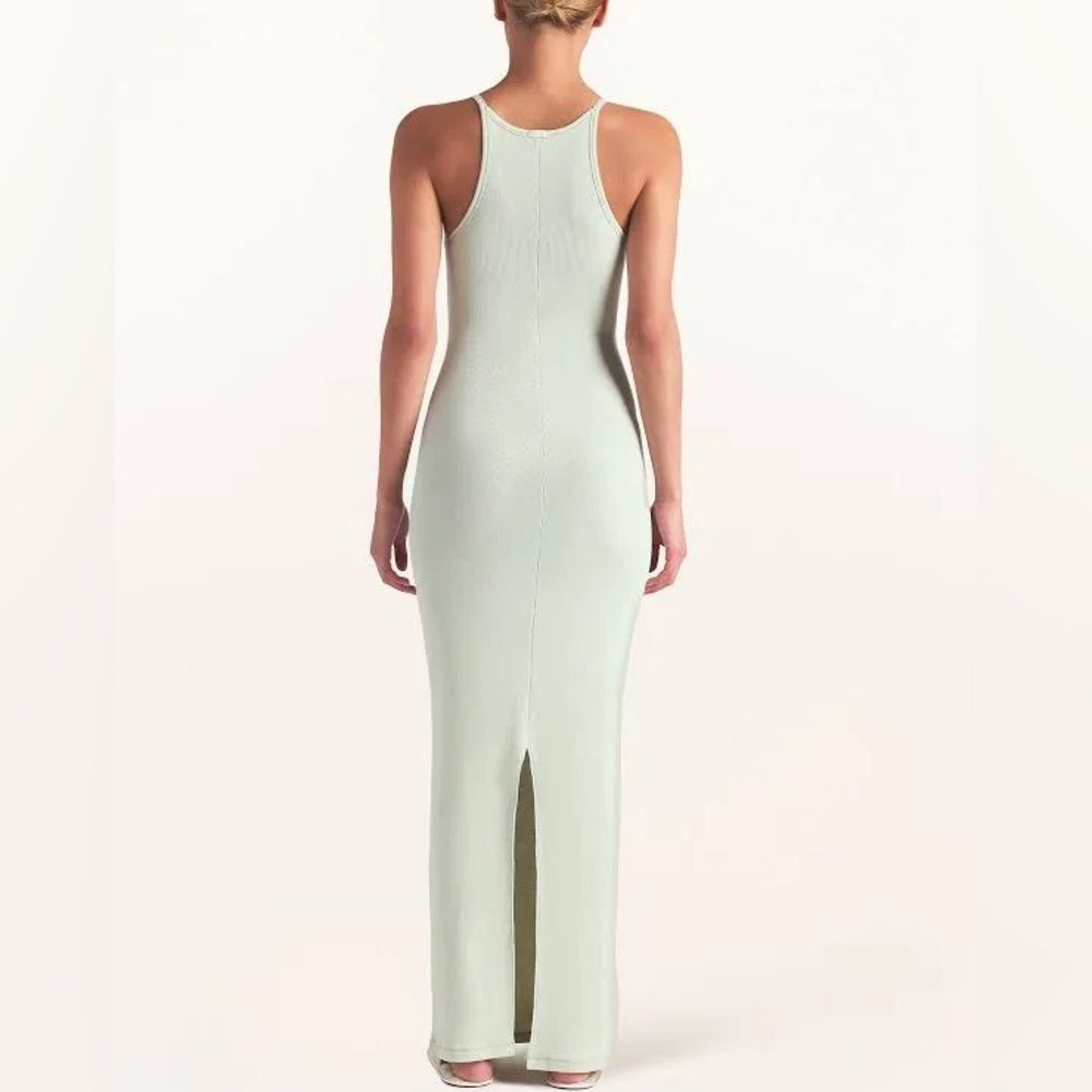 SKIMS COTTON RIB DRESS SMALL SPEARMINT - Picture 4 of 5